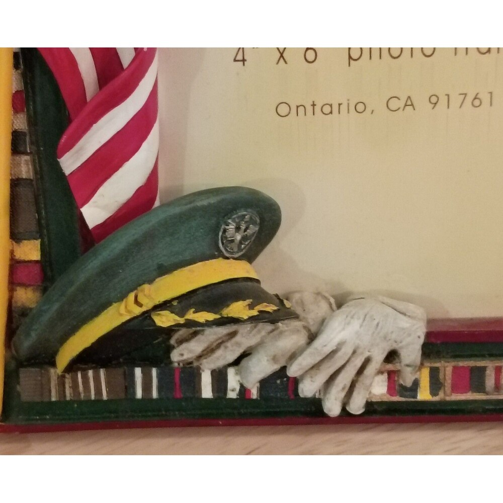 Vintage 1998 Vanmark American Hero's United States Army 4x6 Photo Frame Resin 3D - Picture 3 of 9